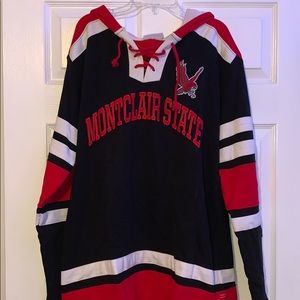 Montclair State lace up hoodie